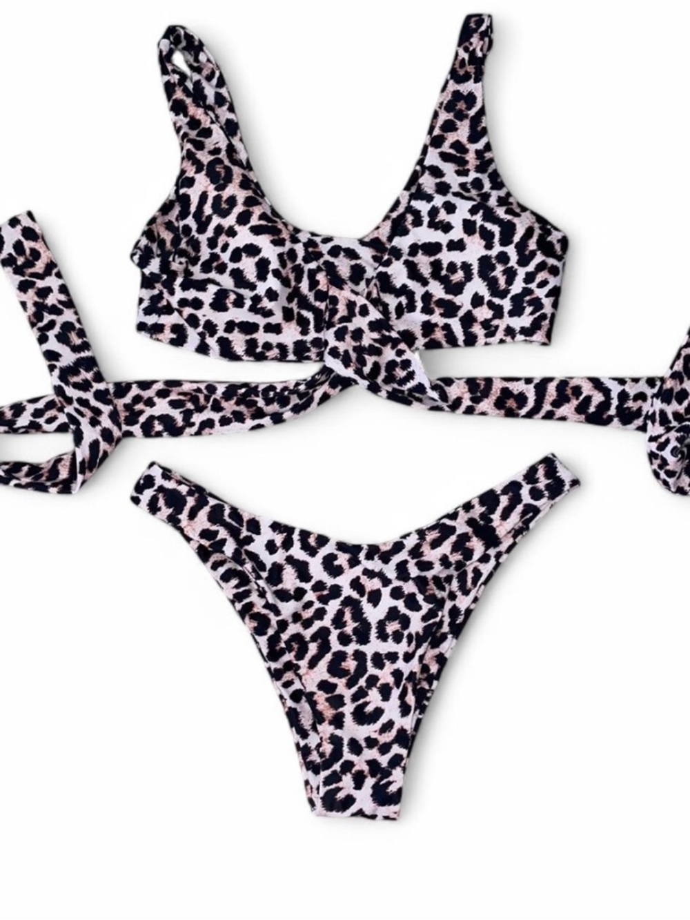 Leopard Print Two-Piece Bikini
